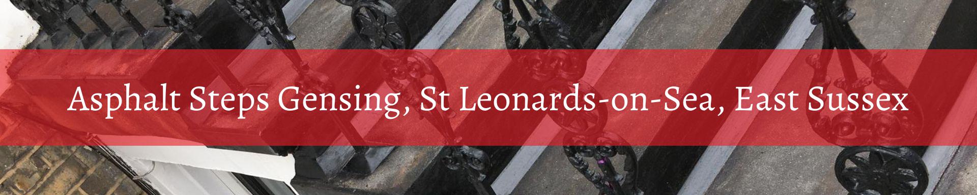 asphalt-steps-Gensing, St Leonards-on-Sea, East Sussex