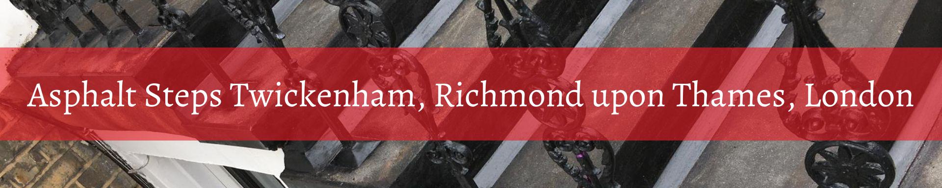 asphalt-steps-Twickenham, Richmond upon Thames